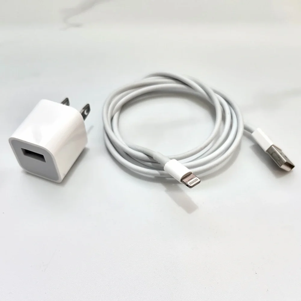 Apple Lightning to USB Cable w/ Apple USB Wall Adapter